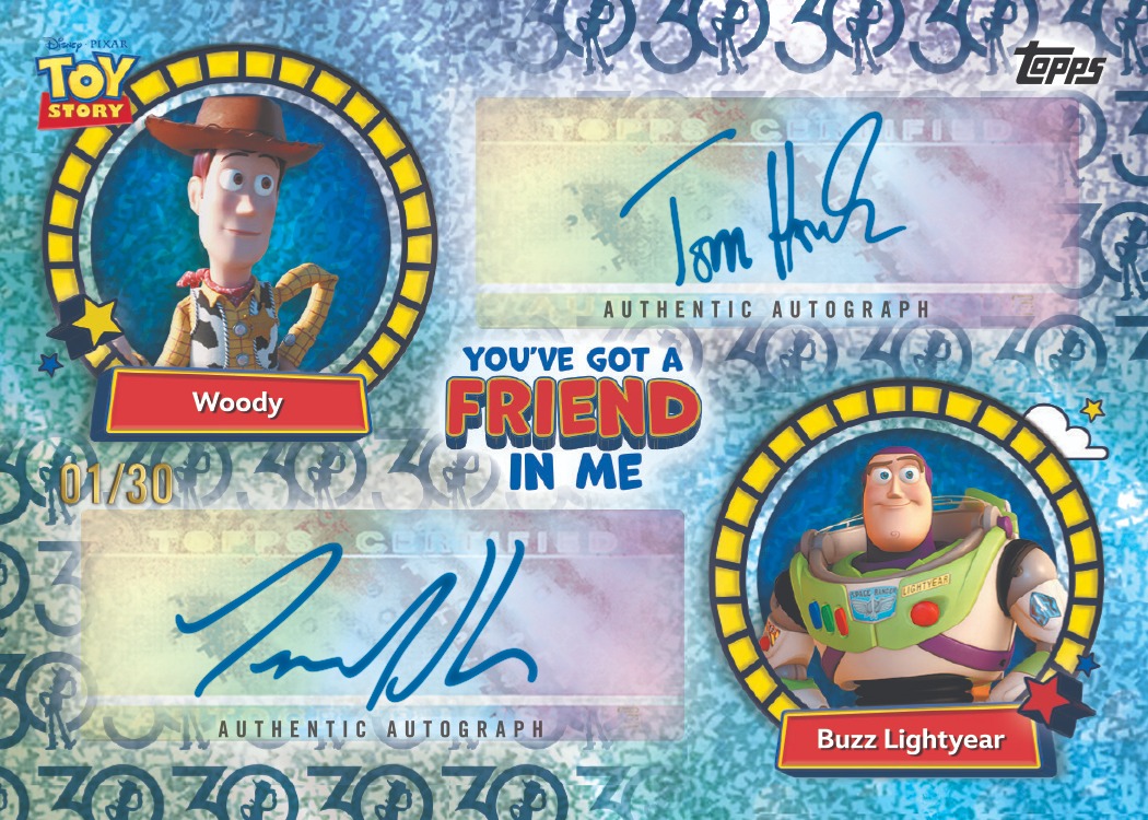 Example Topps 30 Years of Toy Story Card