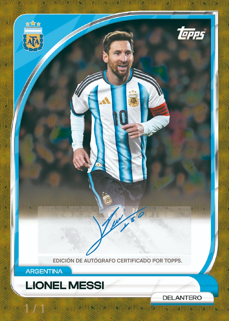Example Topps Argentina Collectors Tin Card