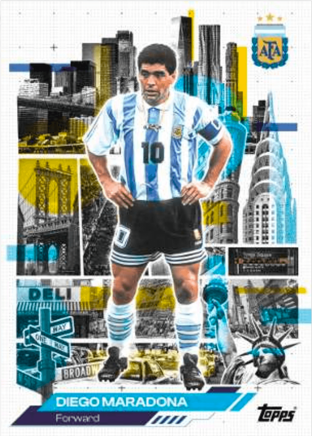 Example Topps Argentina Team Set Card