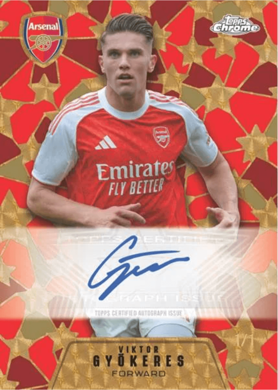Example Topps Arsenal Chrome Card