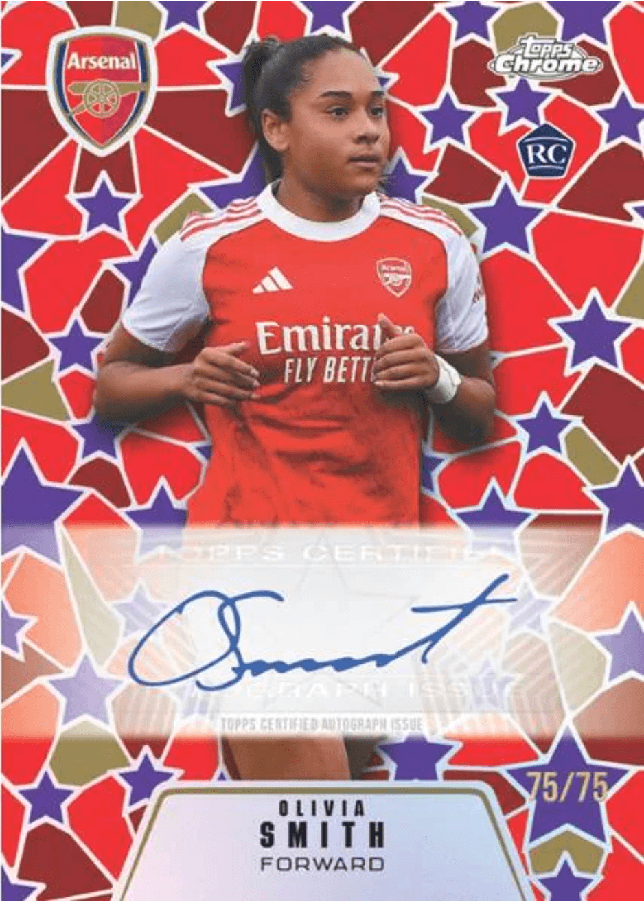 Example Topps Arsenal Chrome Card