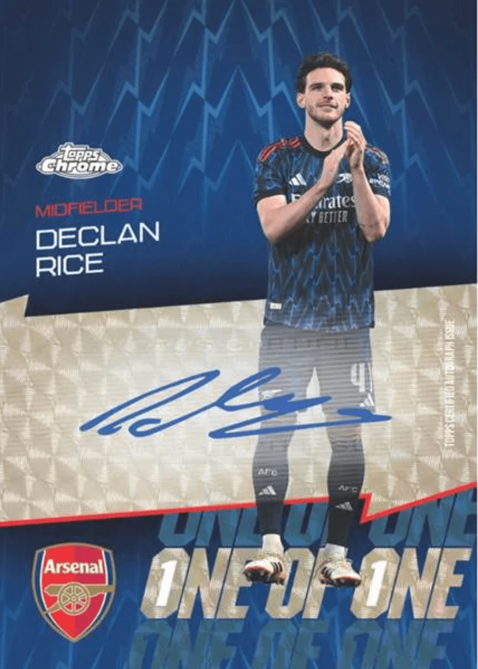 Example Topps Arsenal Chrome Card
