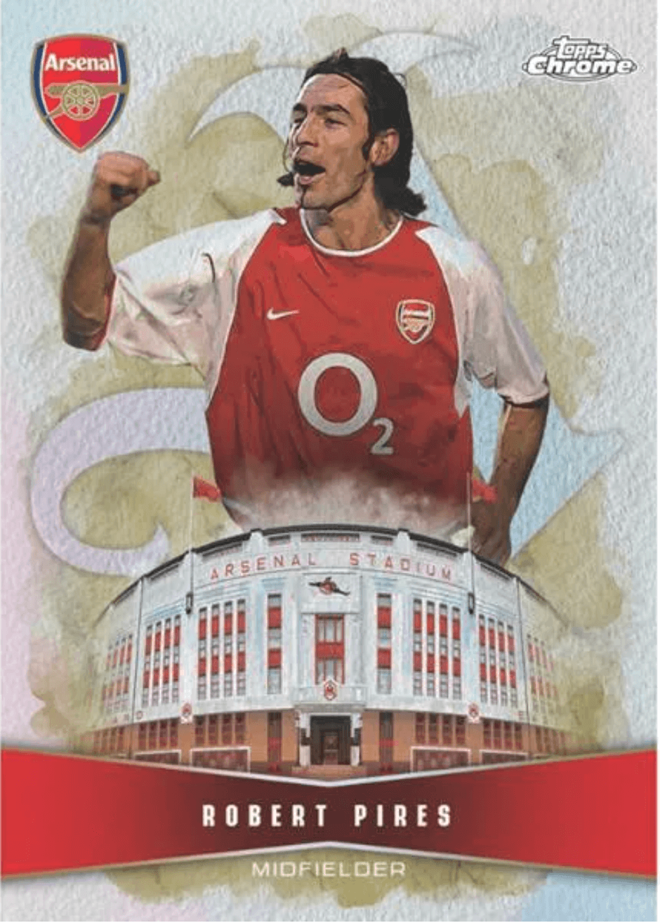 Example Topps Arsenal Chrome Card