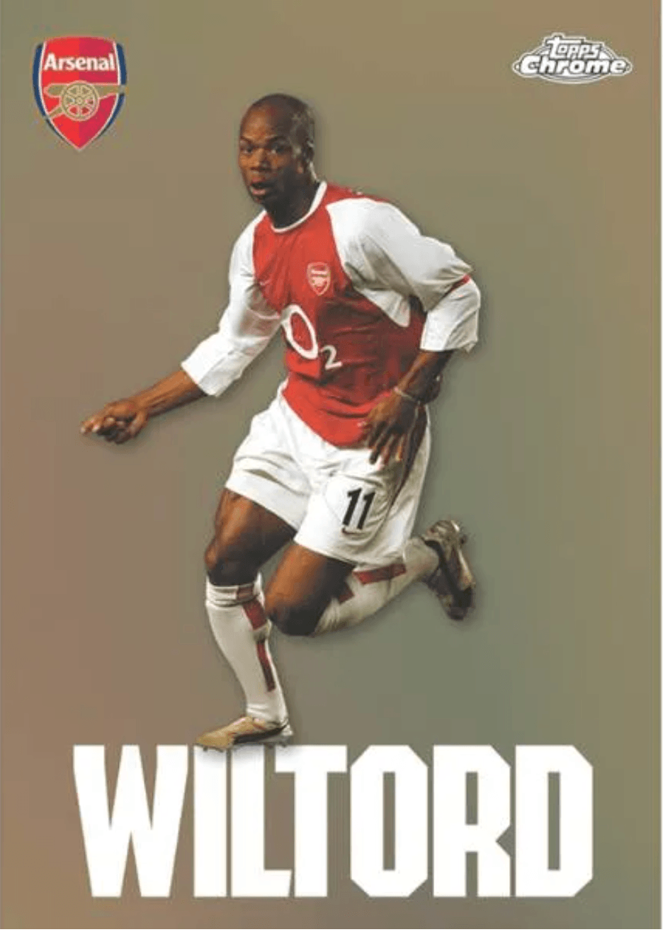 Example Topps Arsenal Chrome Card