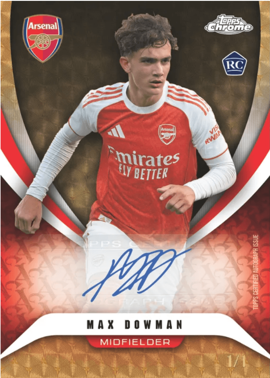 Example Topps Arsenal Chrome Card