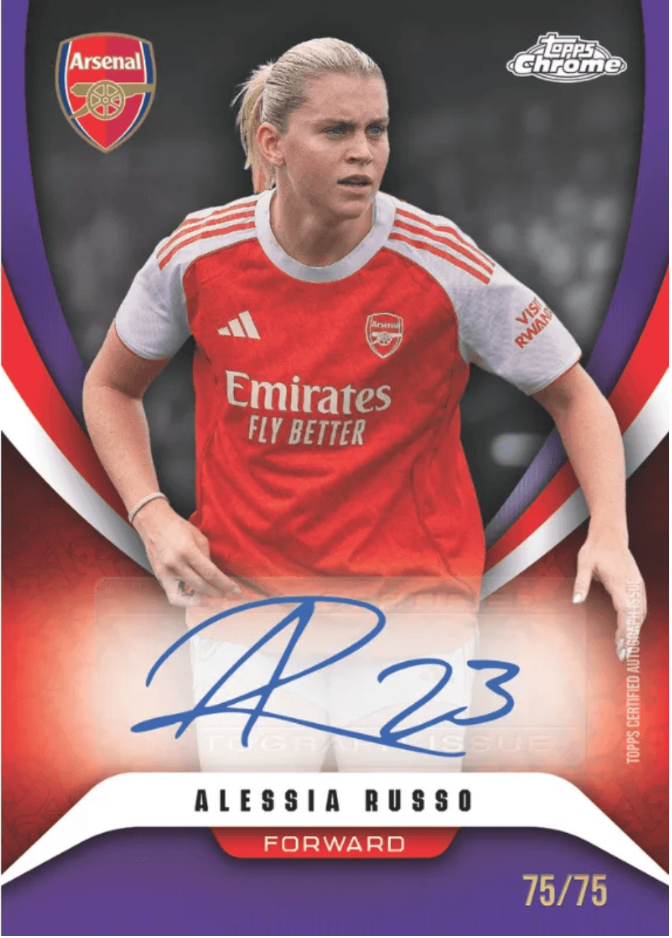 Example Topps Arsenal Chrome Card