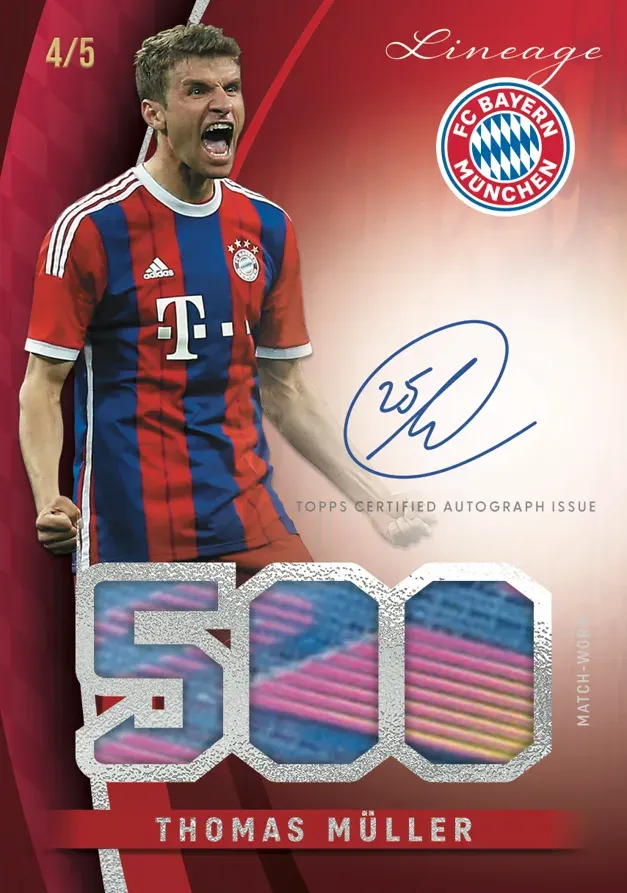 Example Topps Bayern Munich Lineage Card