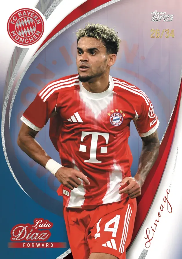 Example Topps Bayern Munich Lineage Card