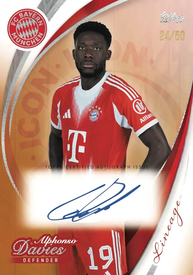 Example Topps Bayern Munich Lineage Card