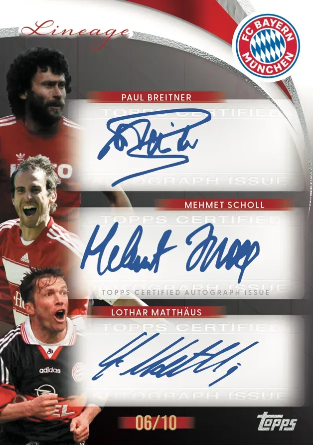 Example Topps Bayern Munich Lineage Card