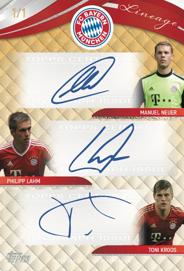 Example Topps Bayern Munich Lineage Card