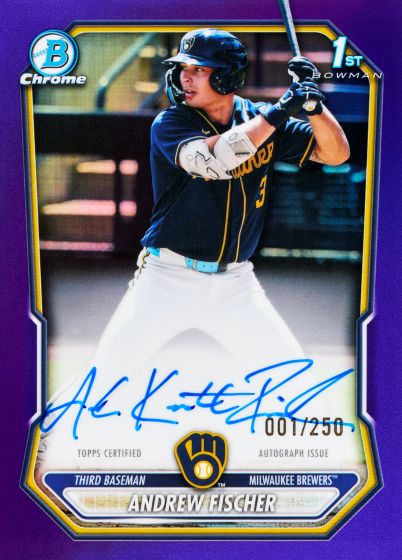 Example Topps Bowman Baseball Card