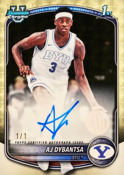 Example Topps Bowman Basketball Card