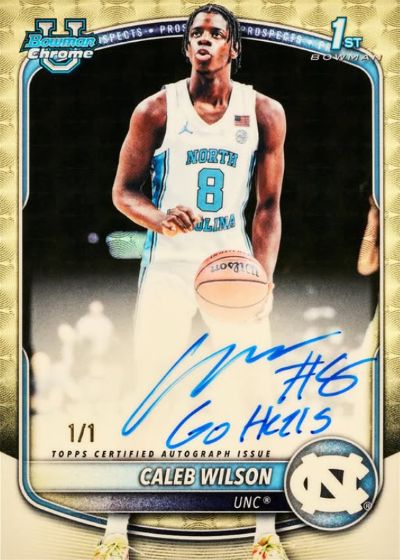 Example Topps Bowman Basketball Card