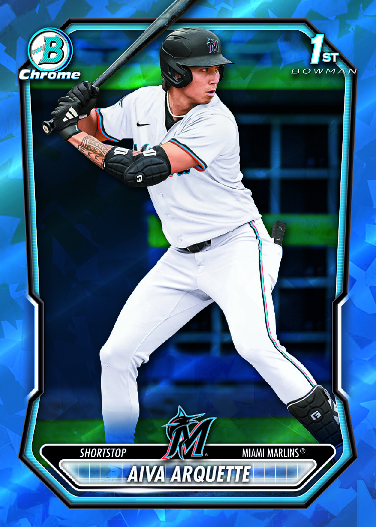 Example Topps Bowman Sapphire Baseball Card