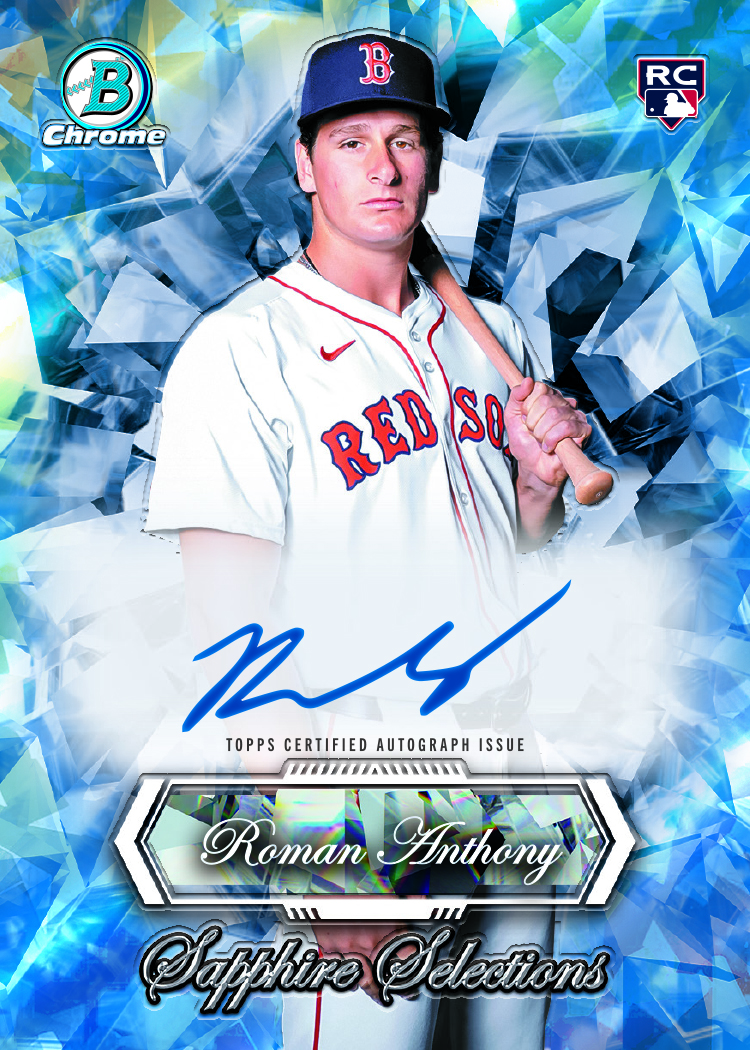 Example Topps Bowman Sapphire Baseball Card