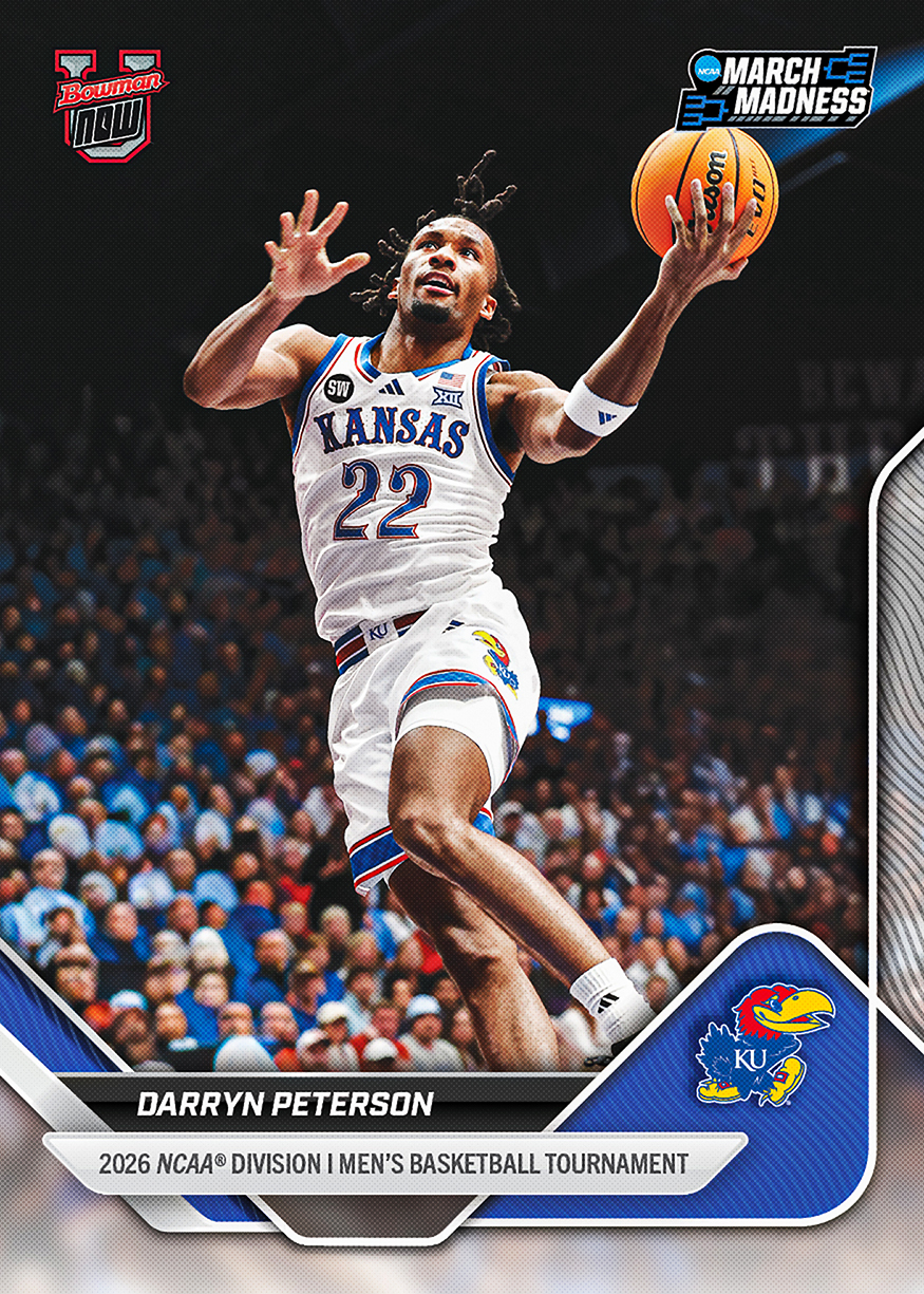 Example Topps Bowman U Now March Madness Basketball Card