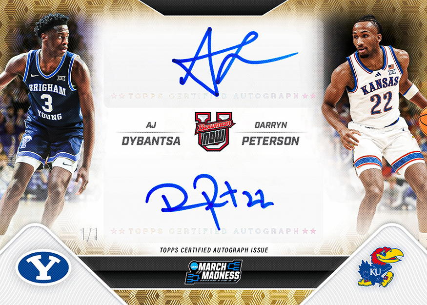 Example Topps Bowman U Now March Madness Basketball Card