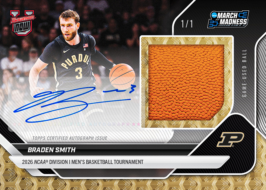 Example Topps Bowman U Now March Madness Basketball Card