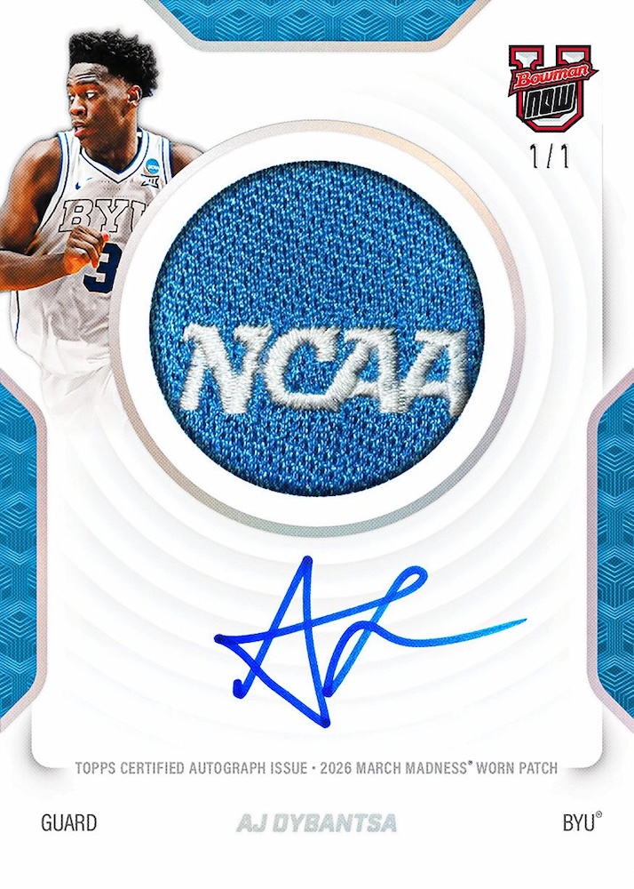 Example Topps Bowman U Now March Madness Basketball Card