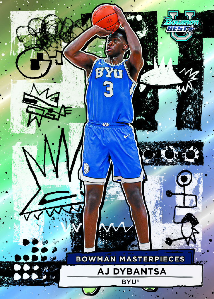 Example Topps Bowman University Best Basketball Card