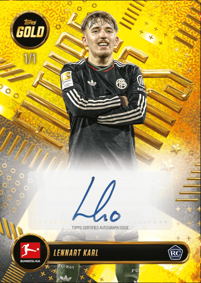 Example Topps Bundesliga Gold Card