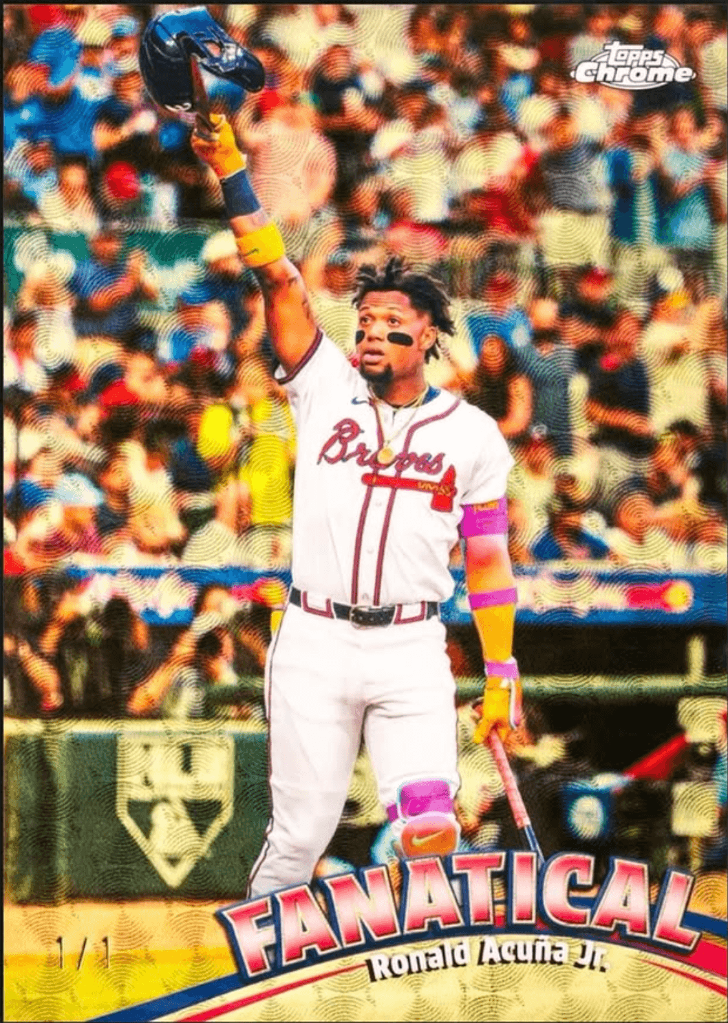 Example Topps Chrome Baseball Card