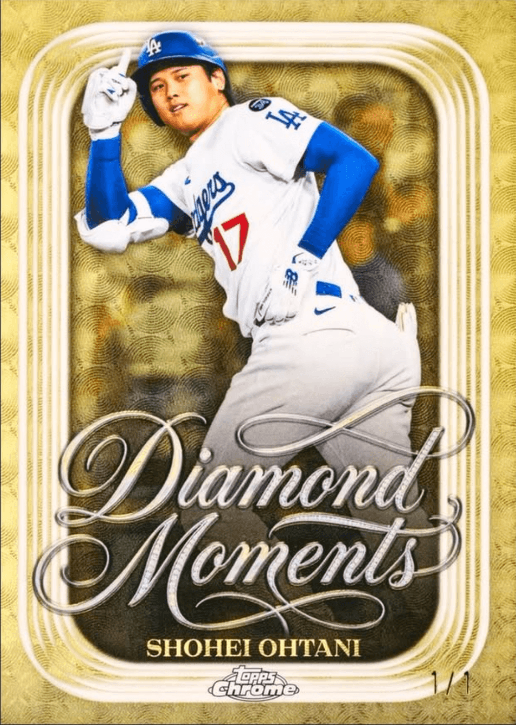 Example Topps Chrome Baseball Card