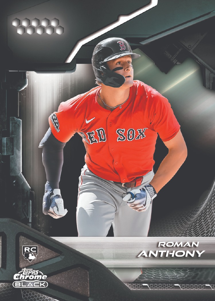 Example Topps Chrome Black Baseball Card