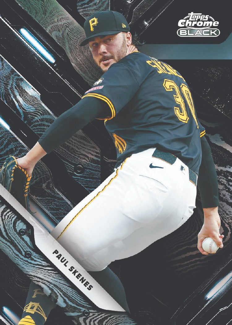 Example Topps Chrome Black Baseball Card