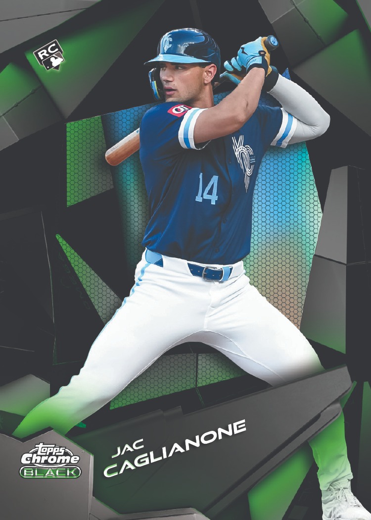Example Topps Chrome Black Baseball Card