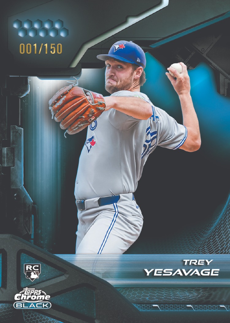 Example Topps Chrome Black Baseball Card