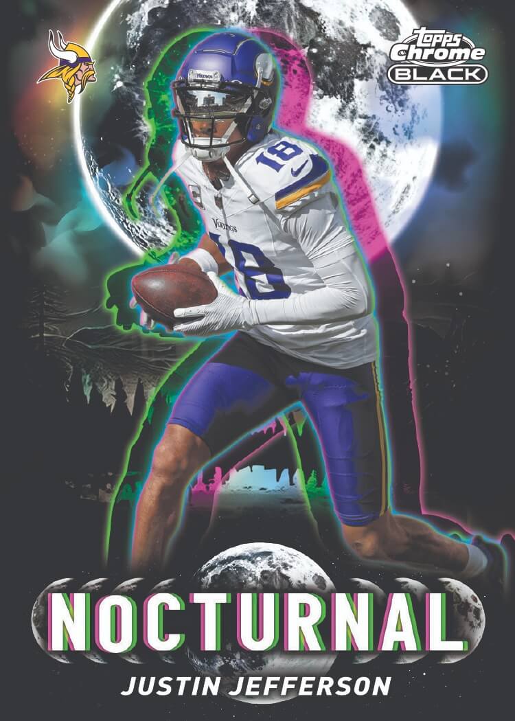 Example Topps Chrome Black Football Card