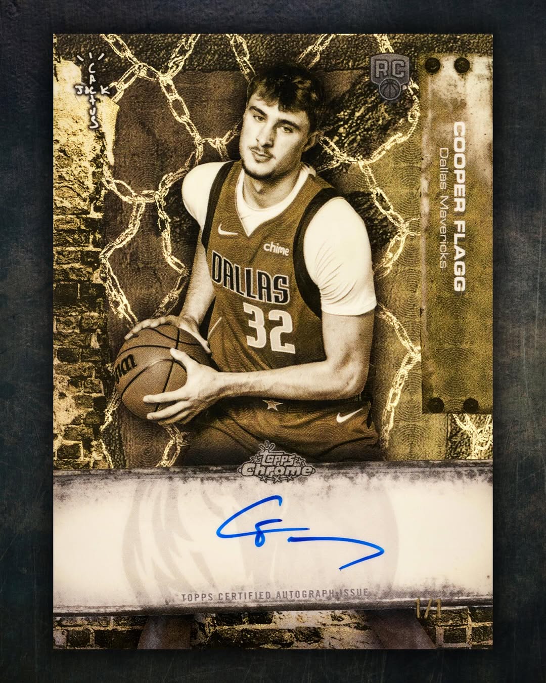 Example Topps Chrome Cactus Jack Basketball Card