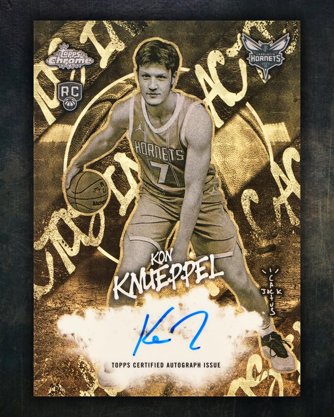 Example Topps Chrome Cactus Jack Basketball Card