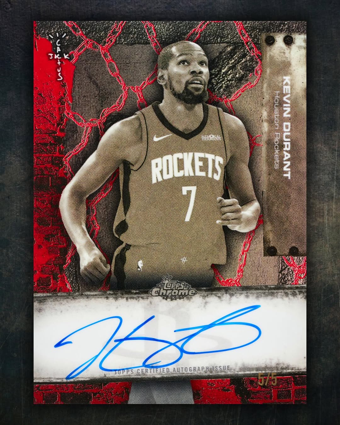 Example Topps Chrome Cactus Jack Basketball Card