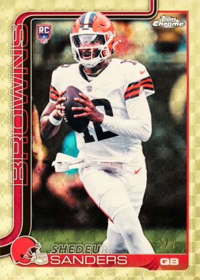 Example Topps Chrome Football Card