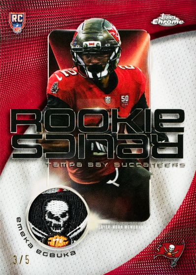 Example Topps Chrome Football Card