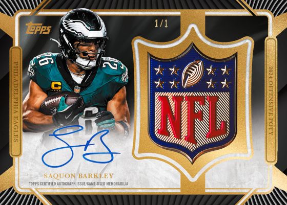 Example Topps Chrome Football Card