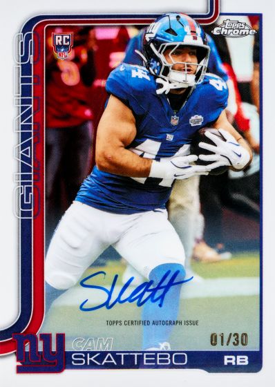 Example Topps Chrome Football Card