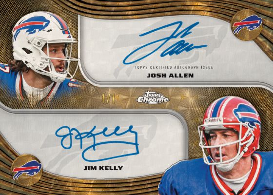 Example Topps Chrome Football Card