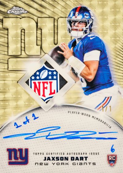 Example Topps Chrome Football Card
