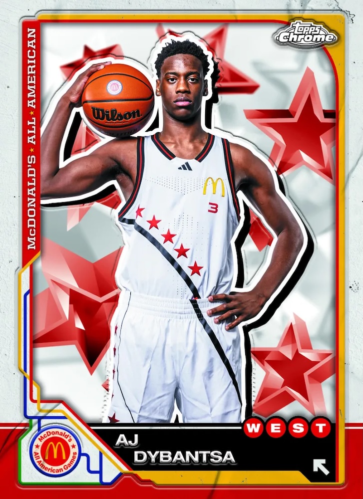 Example Topps Chrome McDonald’s All American Basketball Card