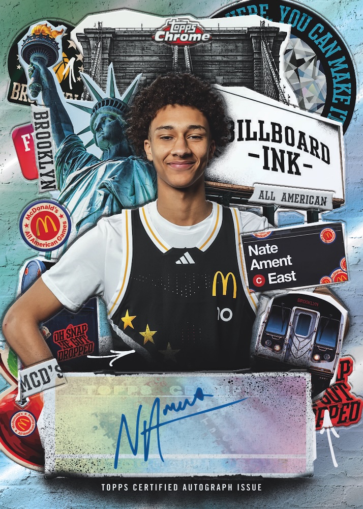 Example Topps Chrome McDonald’s All American Basketball Card
