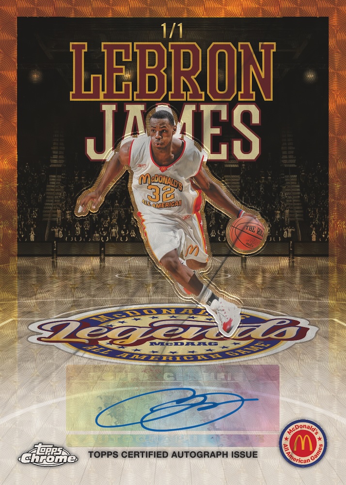 Example Topps Chrome McDonald’s All American Basketball Card
