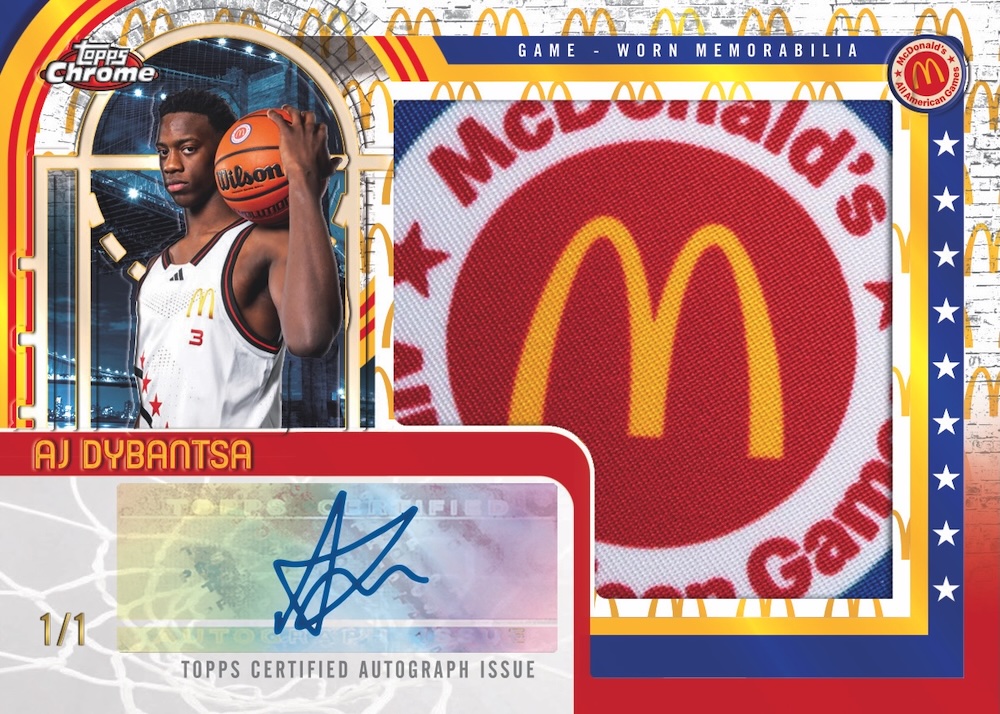 Example Topps Chrome McDonald’s All American Basketball Card