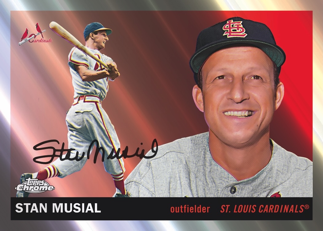 Example Topps Chrome Platinum Baseball Card
