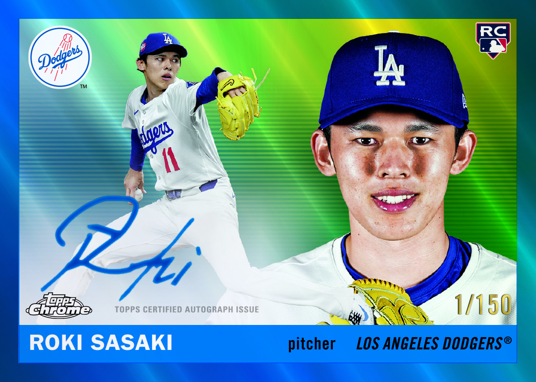 Example Topps Chrome Platinum Baseball Card