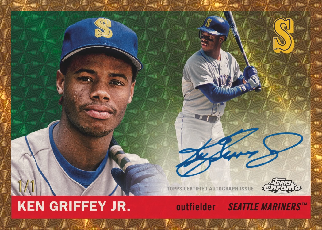 Example Topps Chrome Platinum Baseball Card