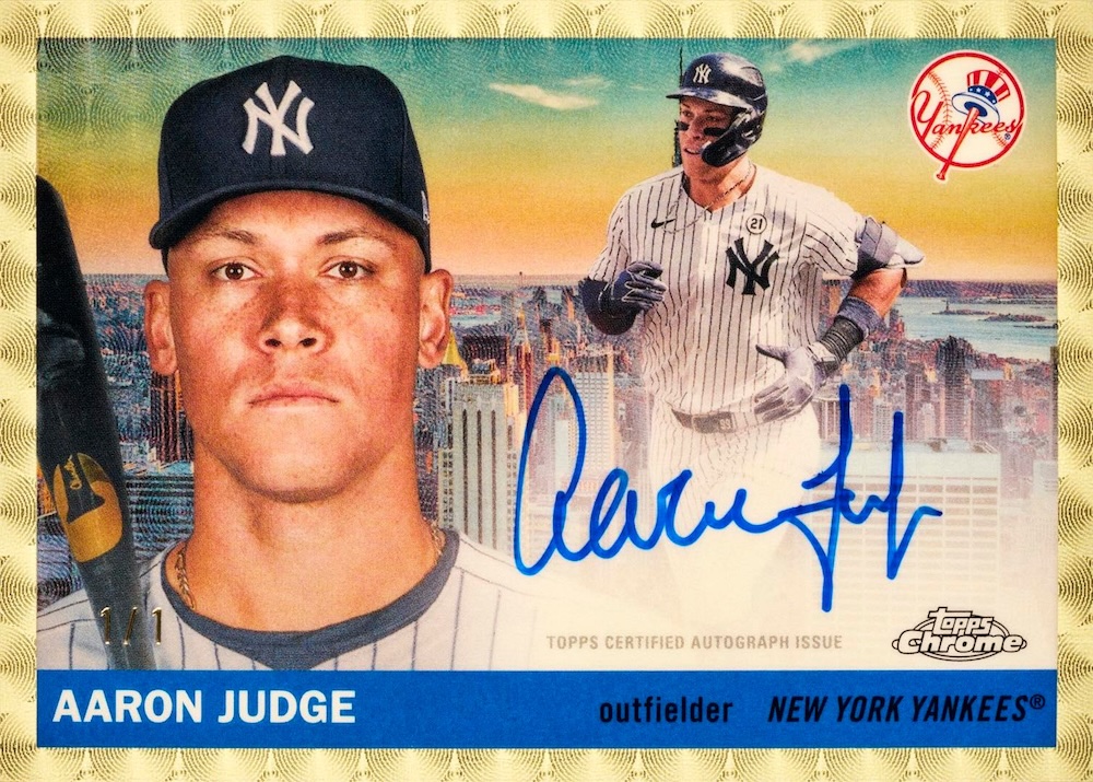 Example Topps Chrome Platinum Baseball Card